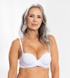 brasier strapless liso con realce natural color blanco