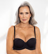 brasier strapless liso con realce natural color negro
